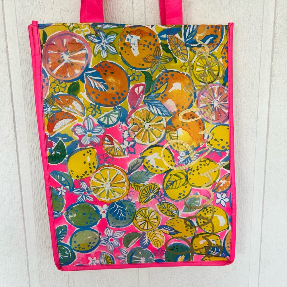 LILLY PULITZER REUSABLE SHOPPING TOTE BAG - Picture 7 of 11